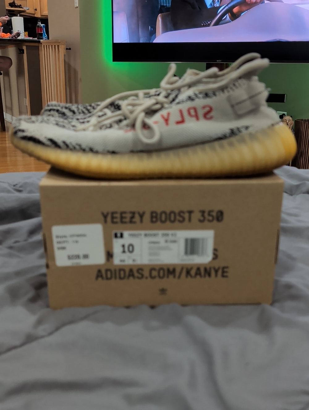 adidas Yeezy Boost 350 V2 White/Black with Red Accent